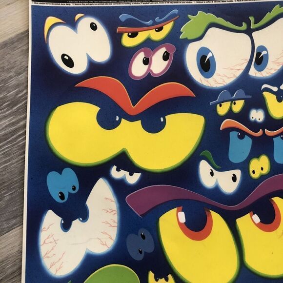 Static Cling Window Decorations NEW Reusable . Glow In The Dark. Halloween, Read - Picture 4 of 10